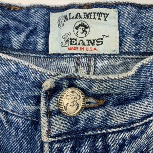 Vintage 1993 Calamity Jeans Stretch Skinny Jeans 8 - Picture 4 of 12